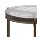Side Table Clear Gold 13x13x24 3