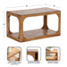 Floating Side Table Natural 18x10x10 2