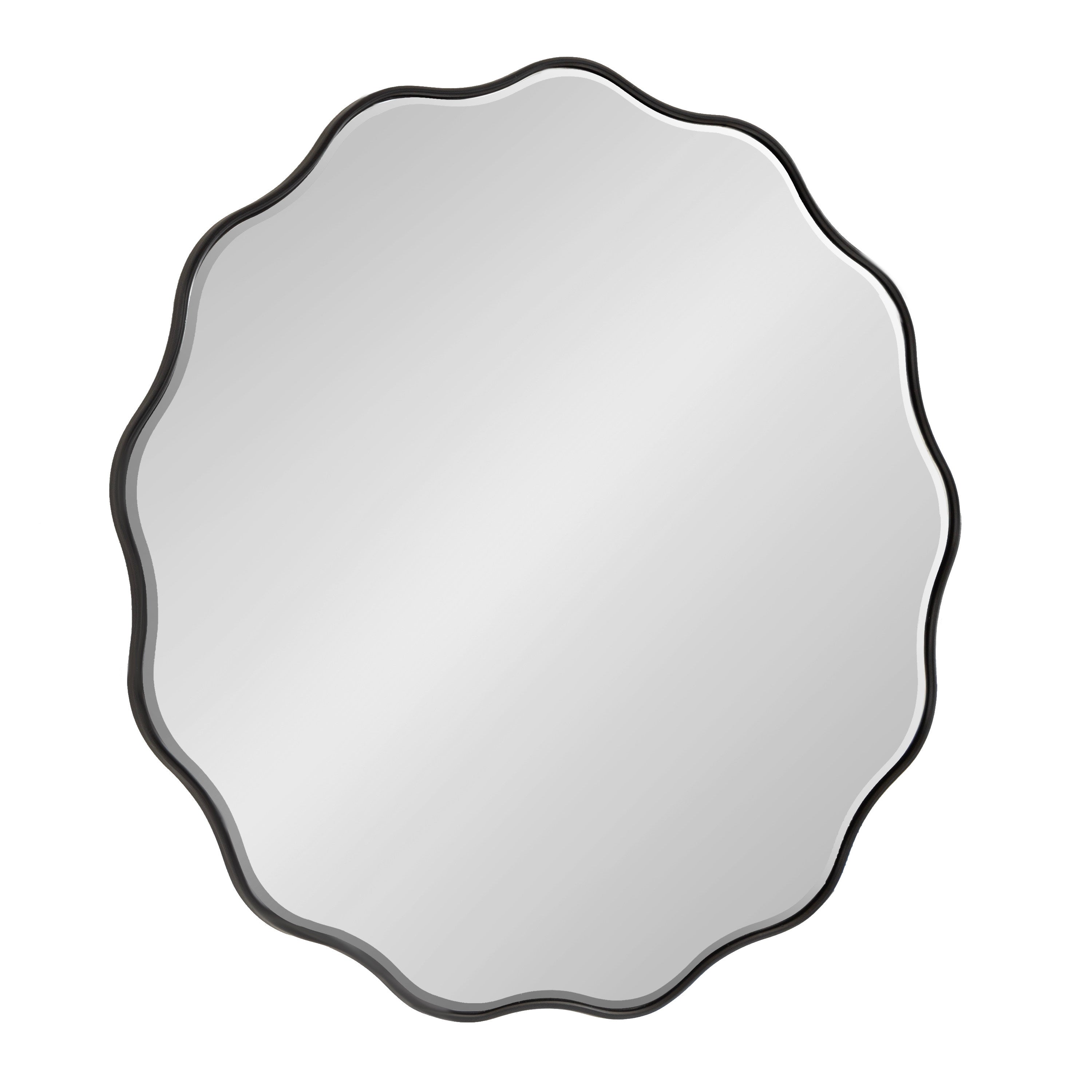 Viona Round Scalloped Mirror