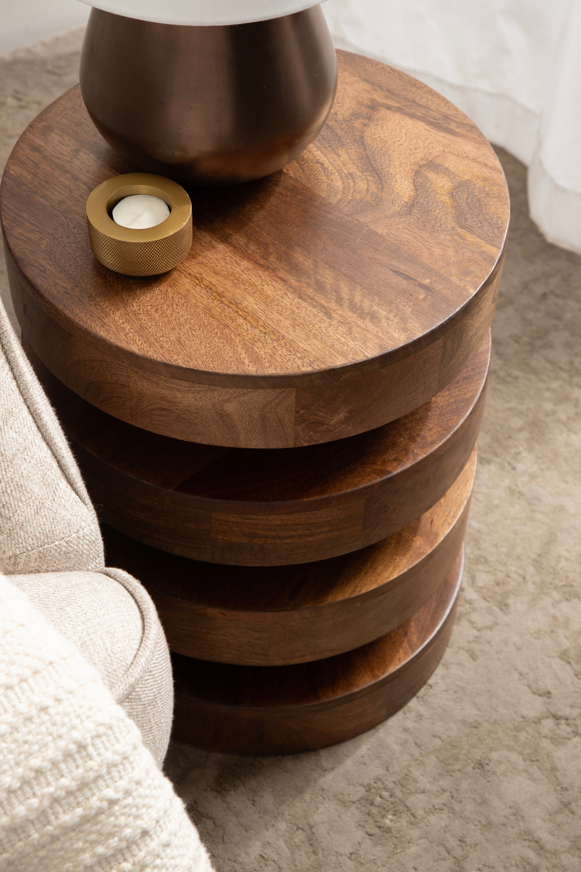 Omar Round Side Table