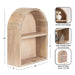 Accent Shelf Natural Beige 16x6x20 2