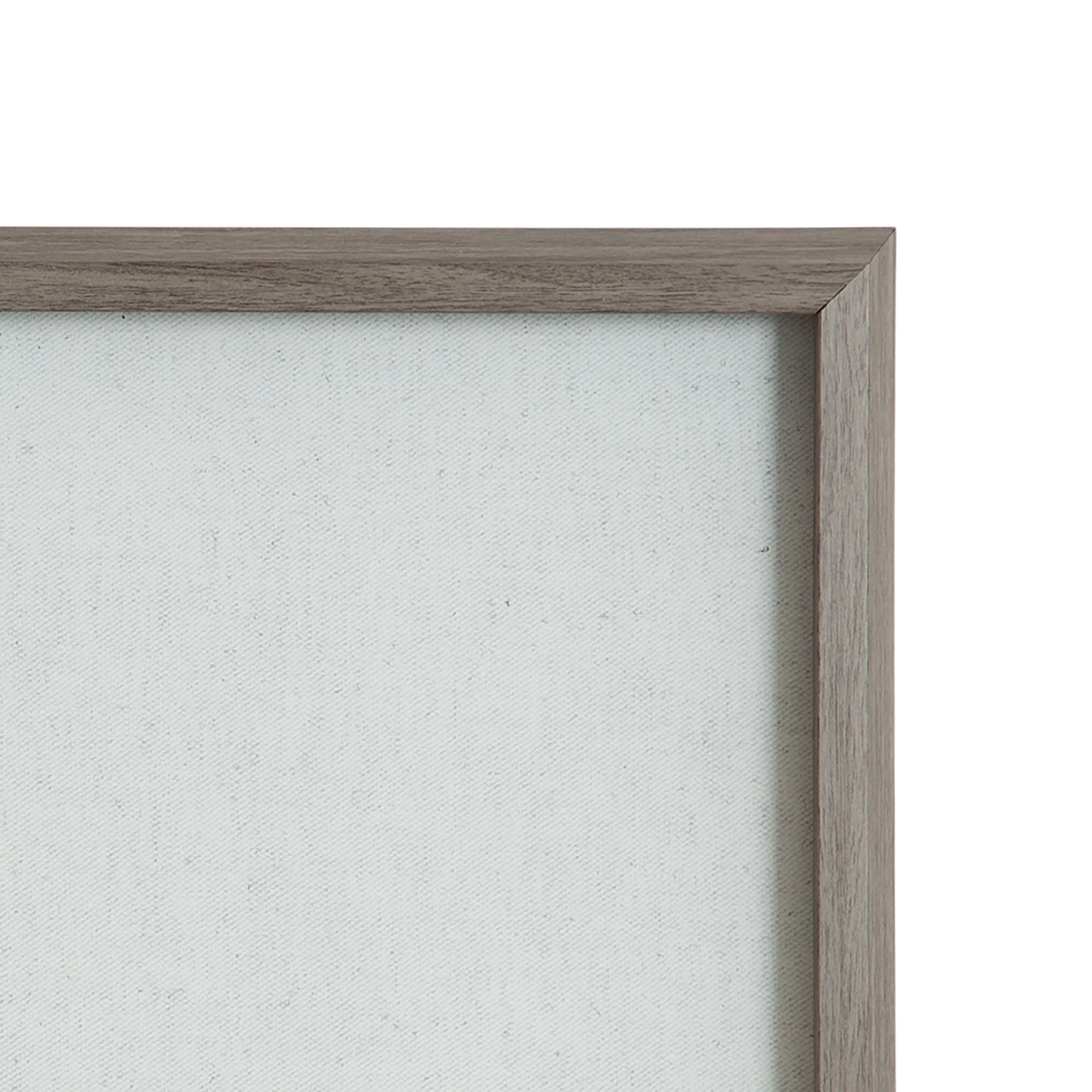 Natural Linen Cloud Dancer White by The Creative Bunch Studio Framed Glass Dry Erase Wall Art White Board