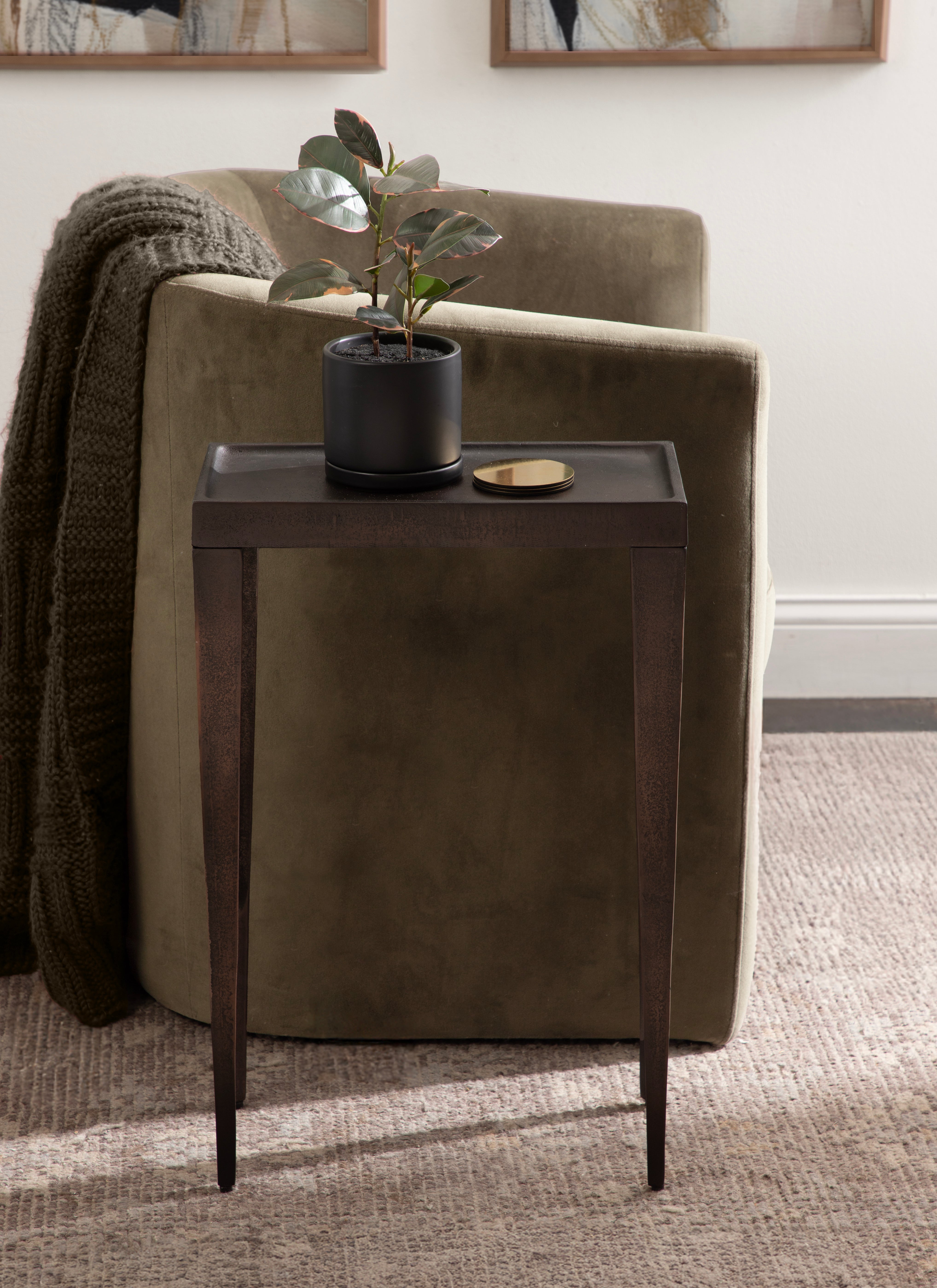 Side Table 16x8x25 Bronze 6