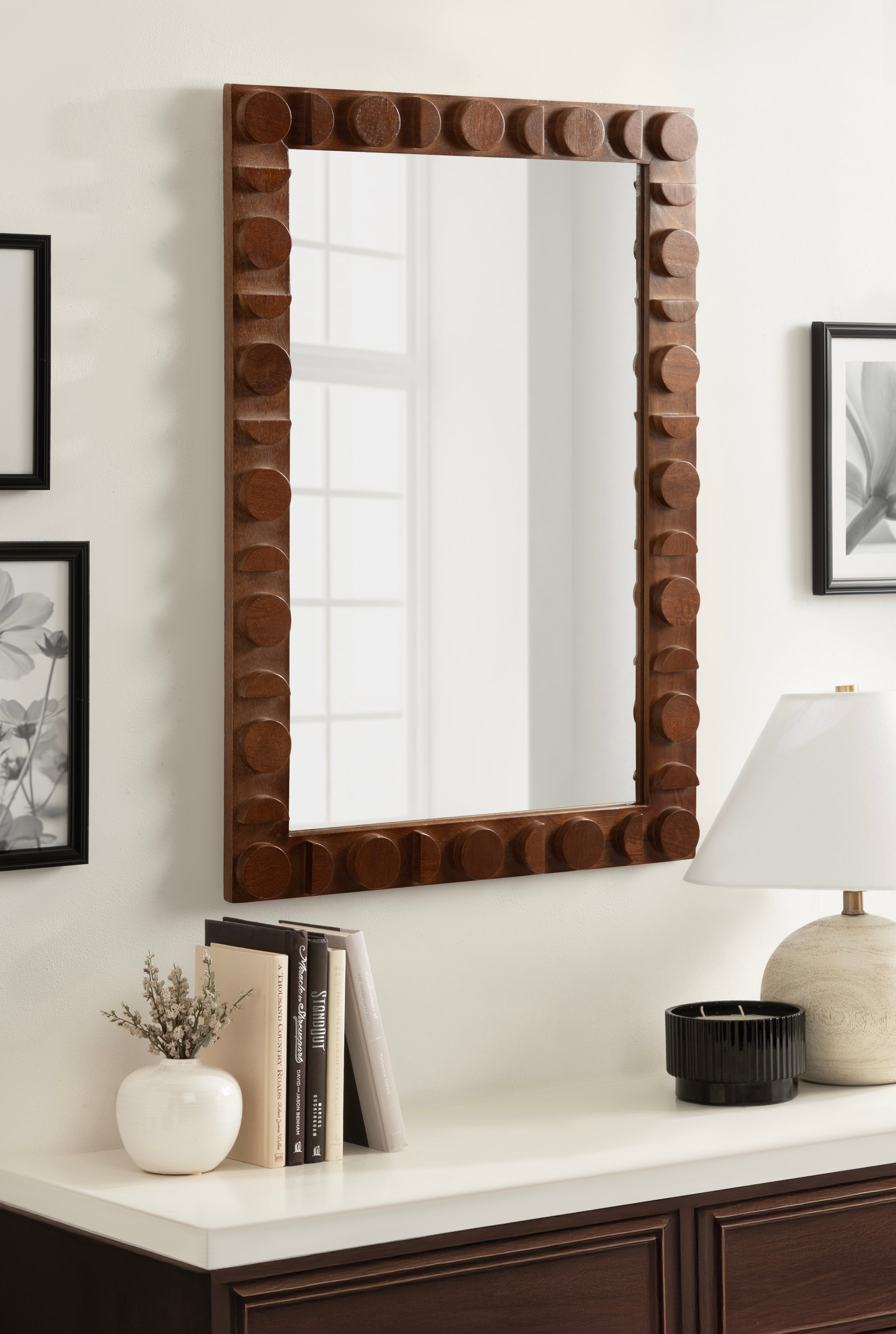 Lunara Wood Rectangle Mirror