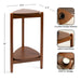 Side Table 12x13x24 Walnut Brown 2