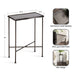 Side Table Pewter 17x9x24 2