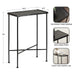 Side Table Black 17x9x24 2