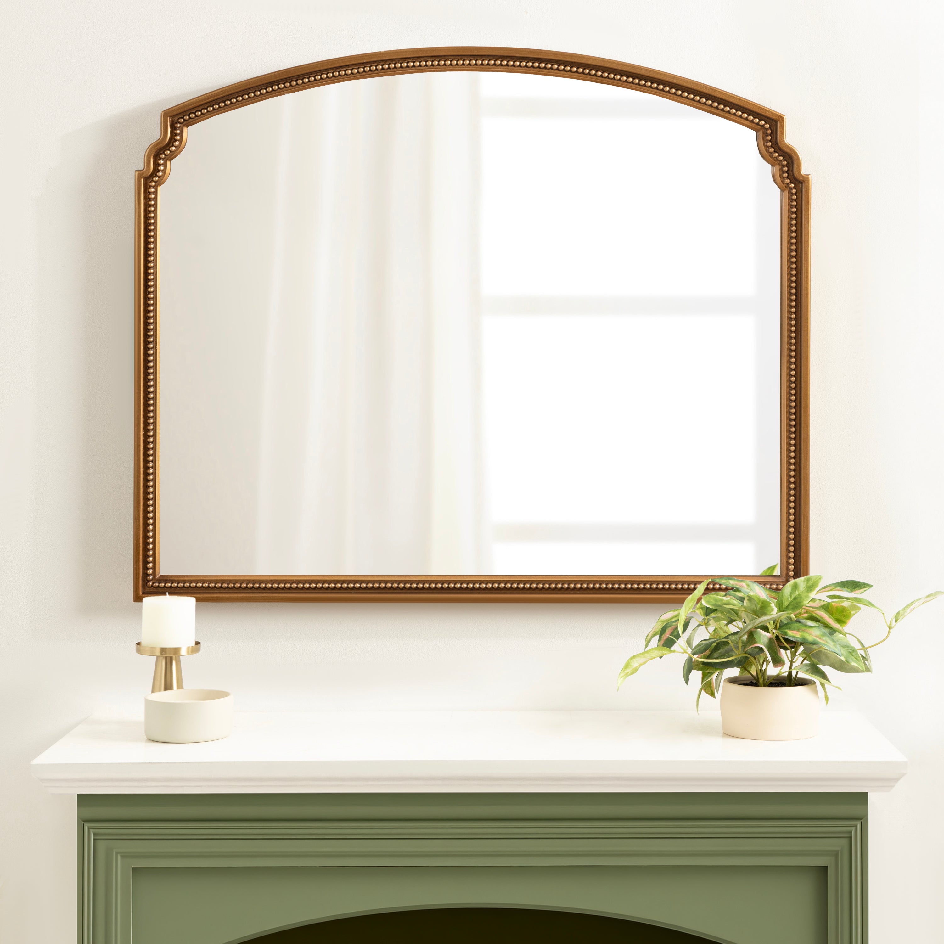 Arch Mirror 36x30 Gold 6