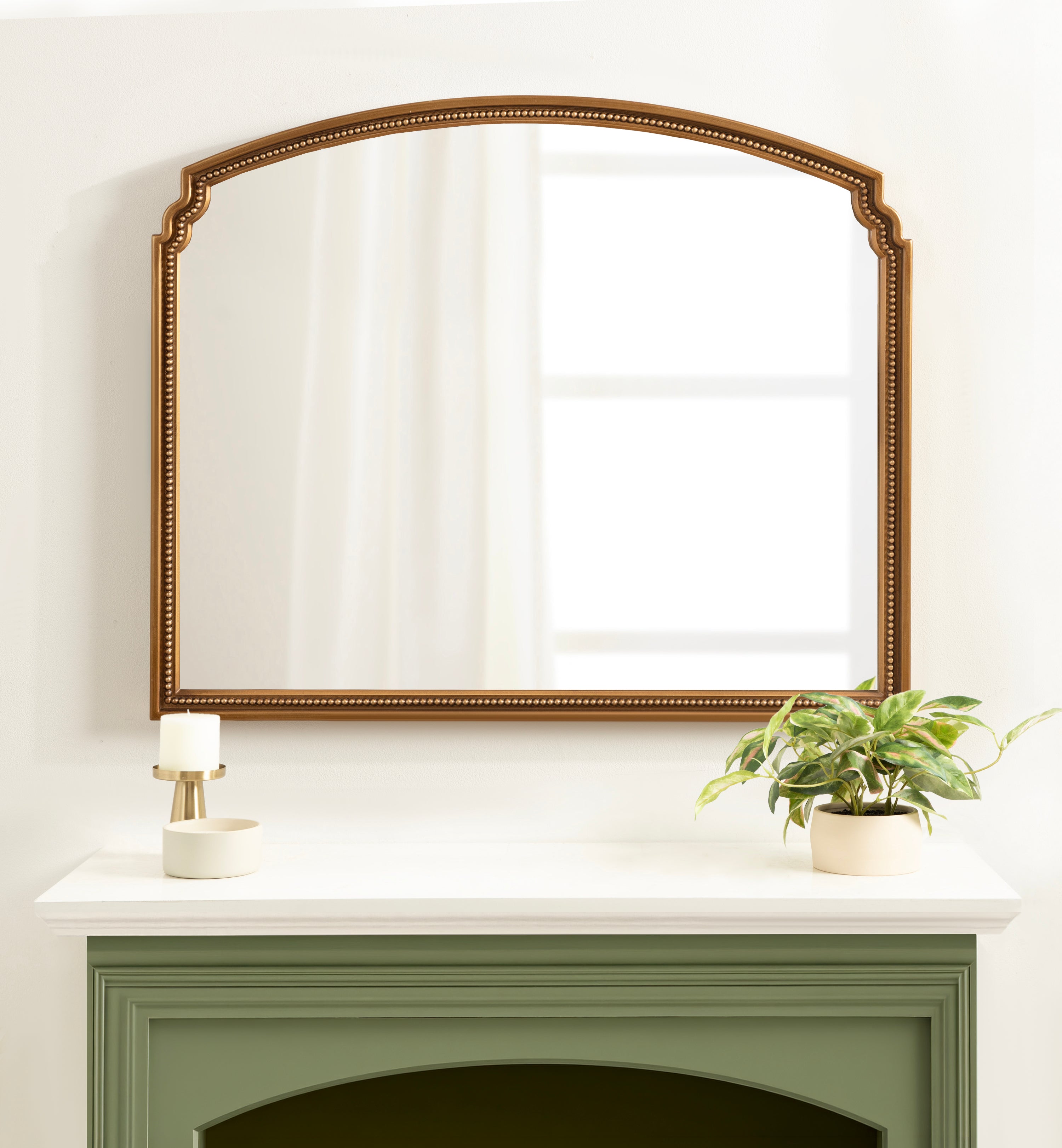 Arch Mirror 36x30 Gold 6