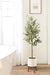 Faux Tree 5.5' White Rustic Brown 7