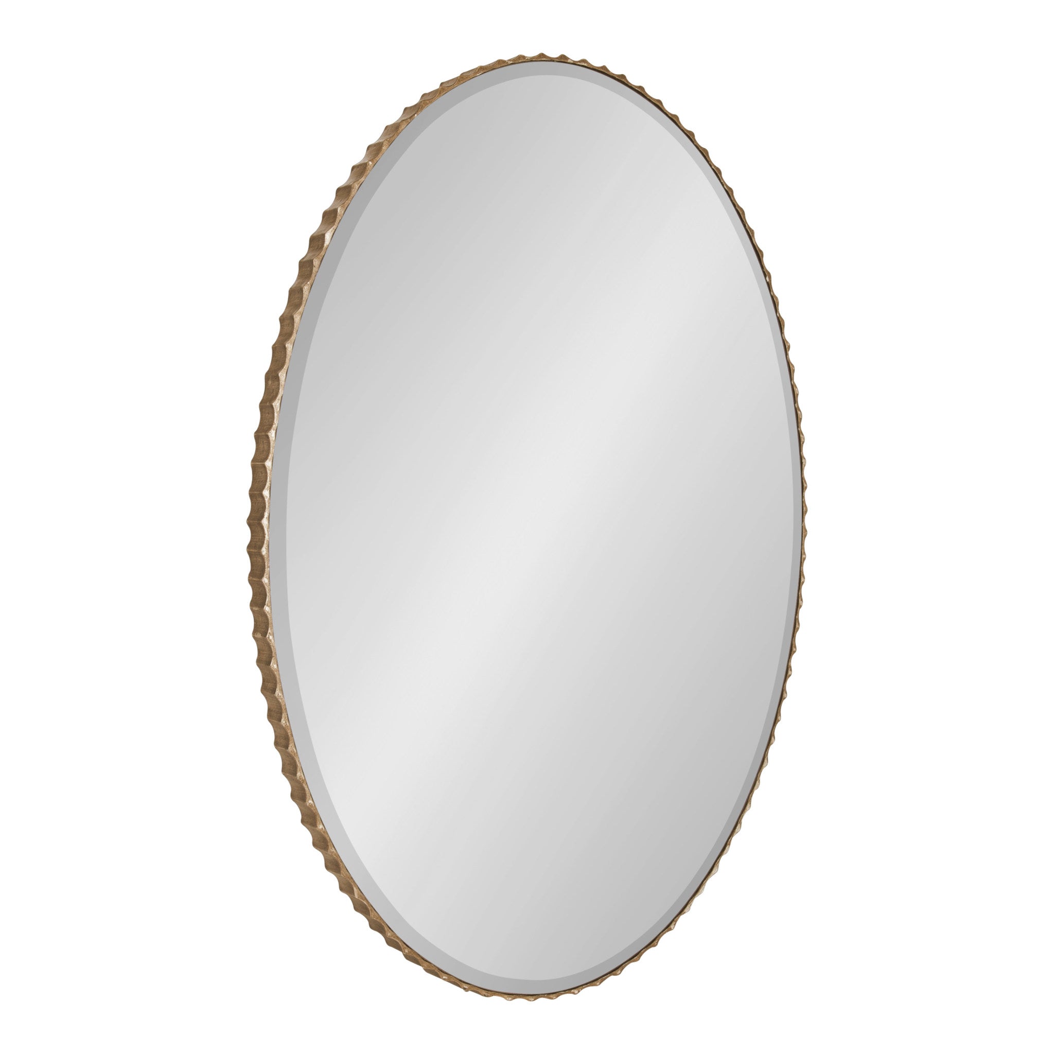 Elmora Fluted Oval Wall Mirror