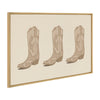Sylvie Cowboy Boots Landscape Framed Canvas by Honey Island Studio