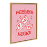 Sylvie Feeling Lucky Framed Canvas by Alli Standefer