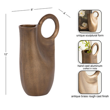 Vase 8x4x12 Gold 2