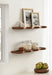 Floating Shelf Walnut Brown 2 piece 7