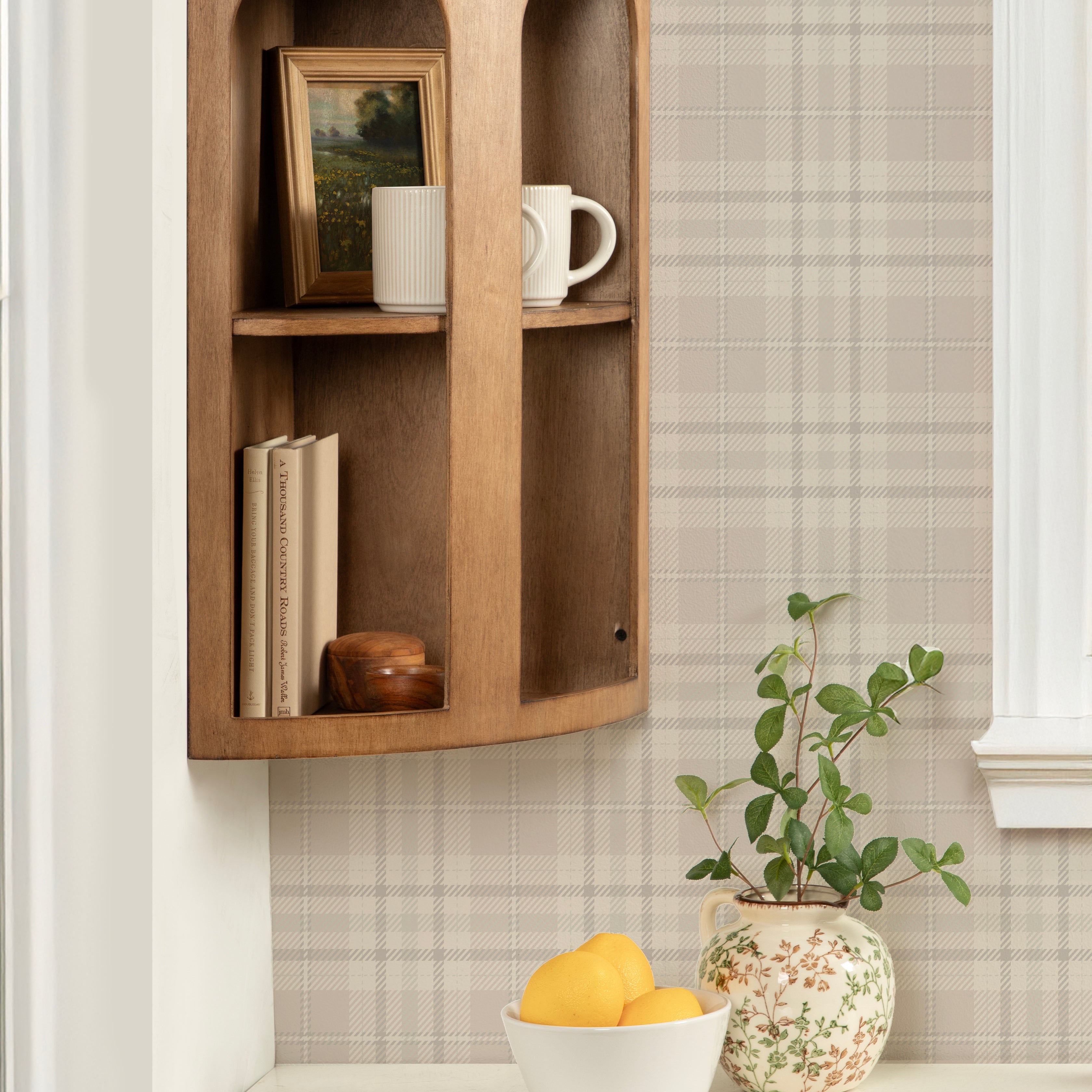 Accent Shelf 16x11x24 Rustic Brown 8