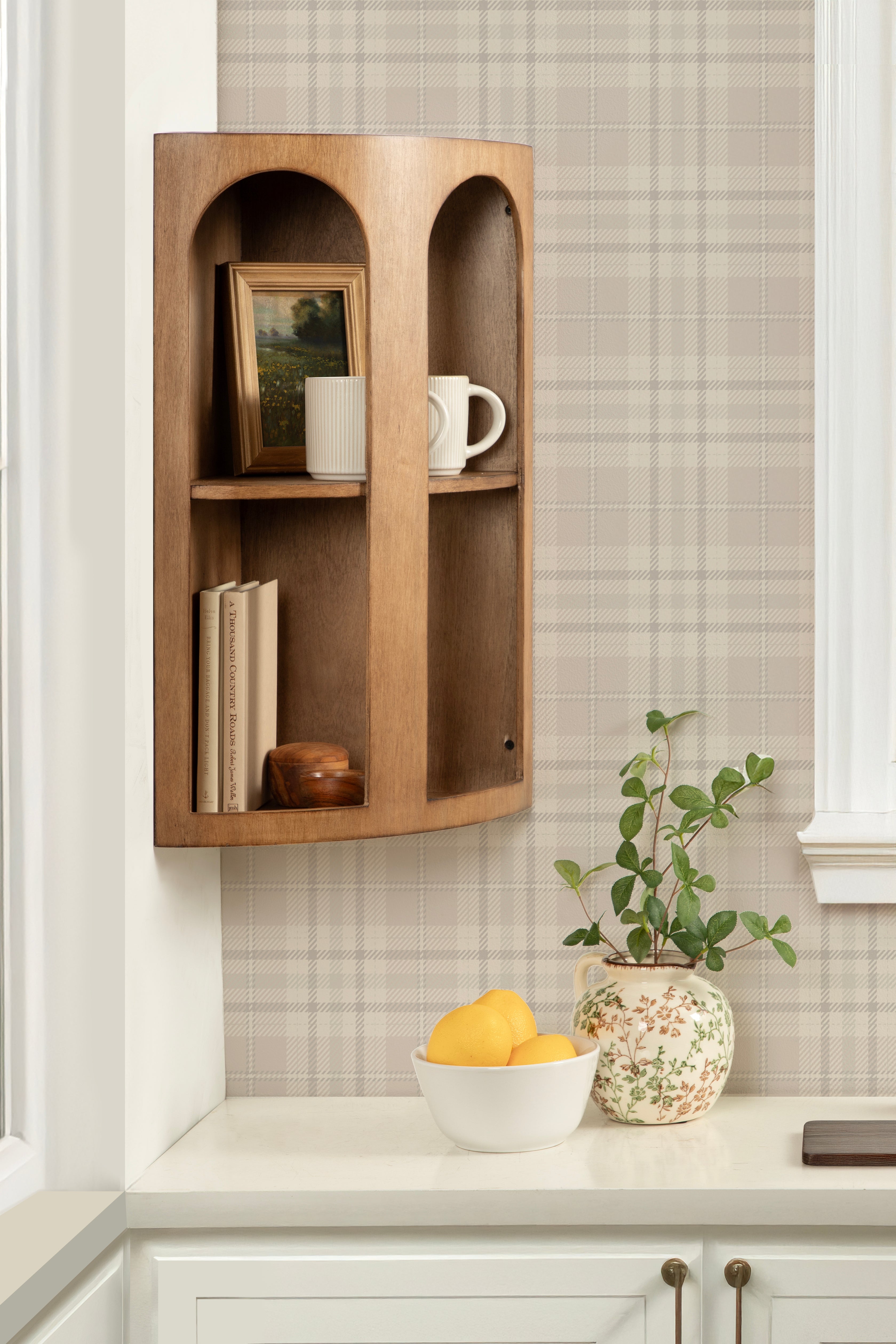 Accent Shelf 16x11x24 Rustic Brown 8