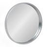 Travis Round Wood Accent Wall Mirror