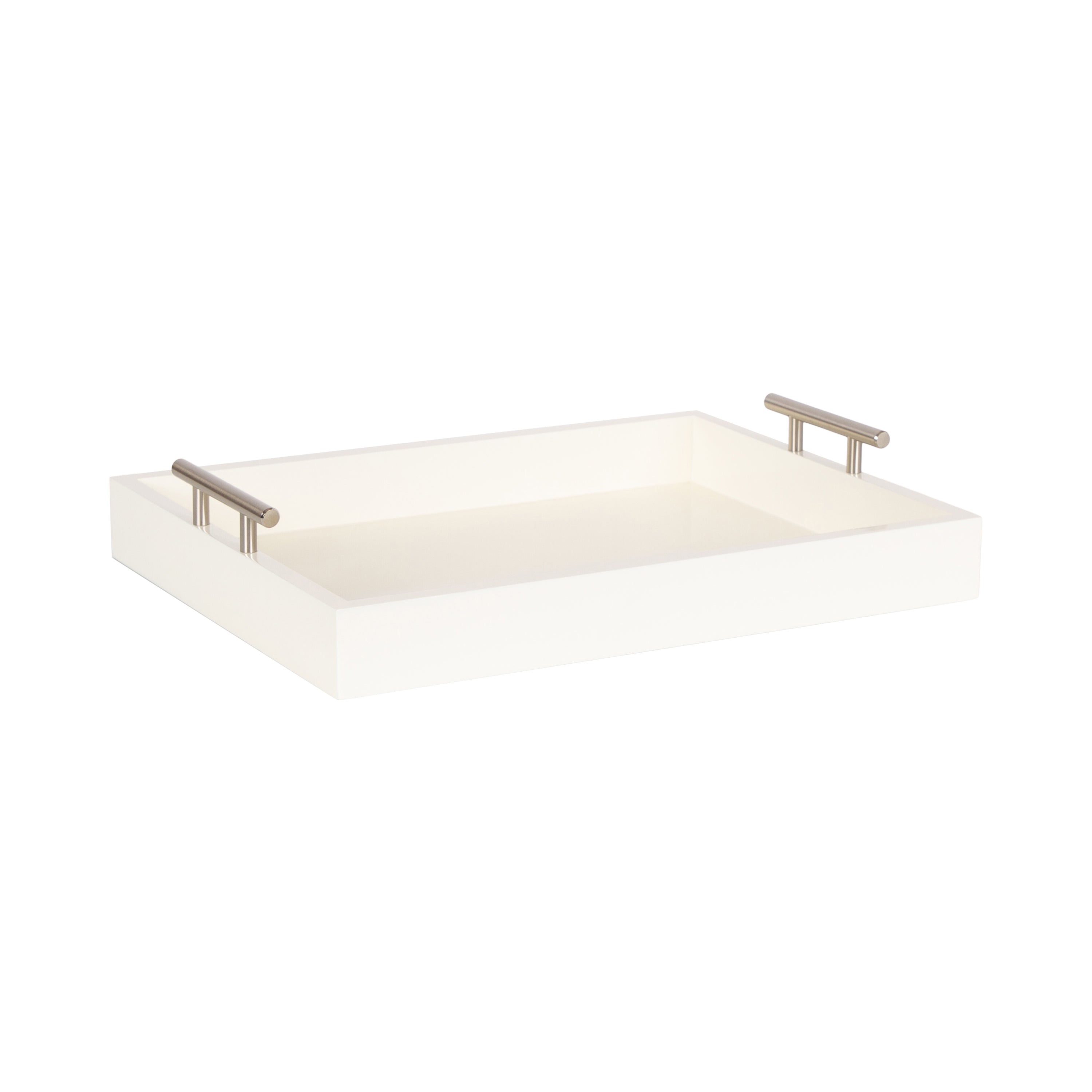 Single Tray 17x13 Ivory Silver 1