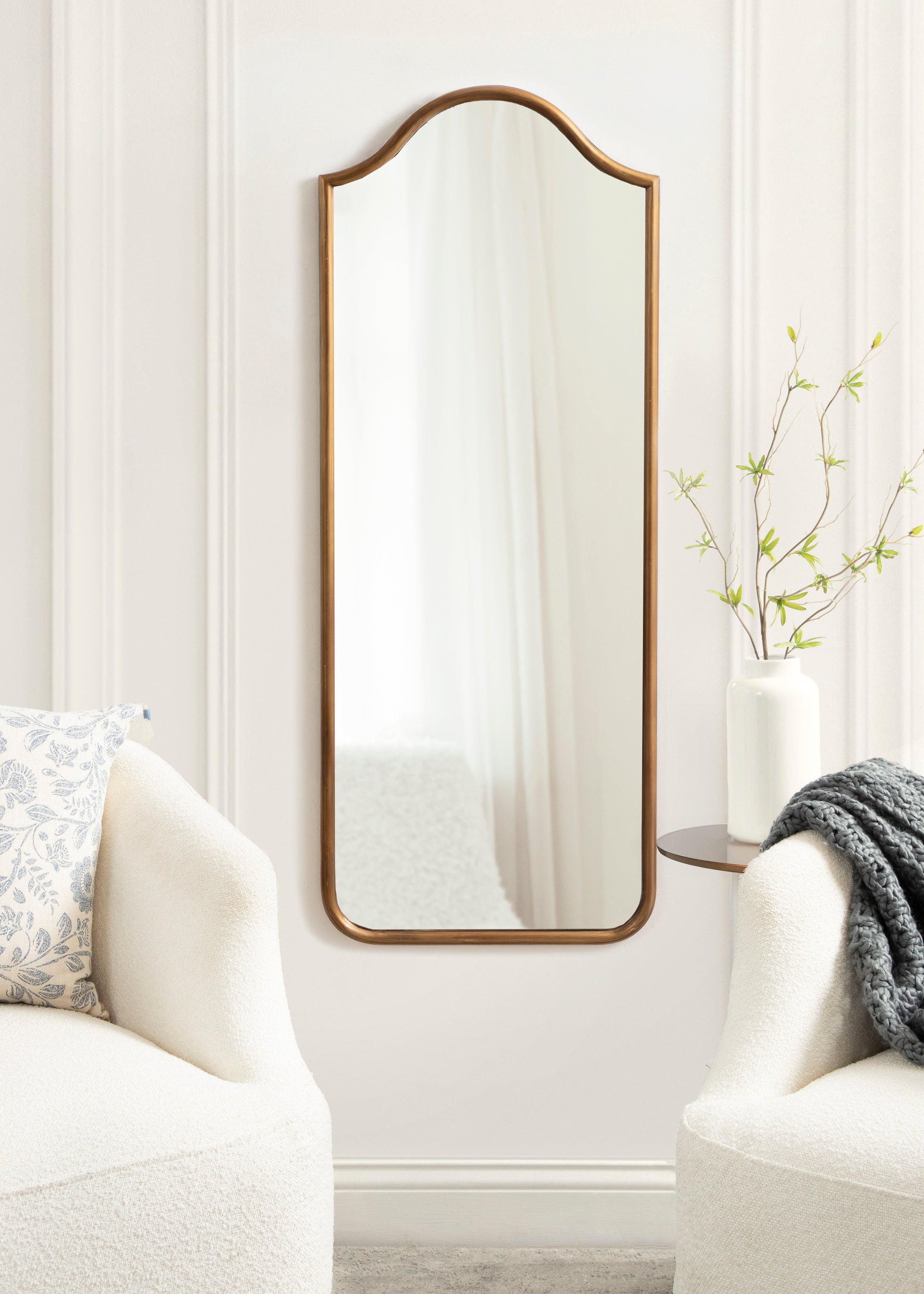 Full Length Mirror 18x48 Gold 6