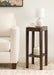Side Table Dark Brown 12x12x28 6