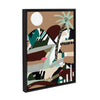 Sylvie Warm Offbeat Framed Canvas by Inkheart Designs
