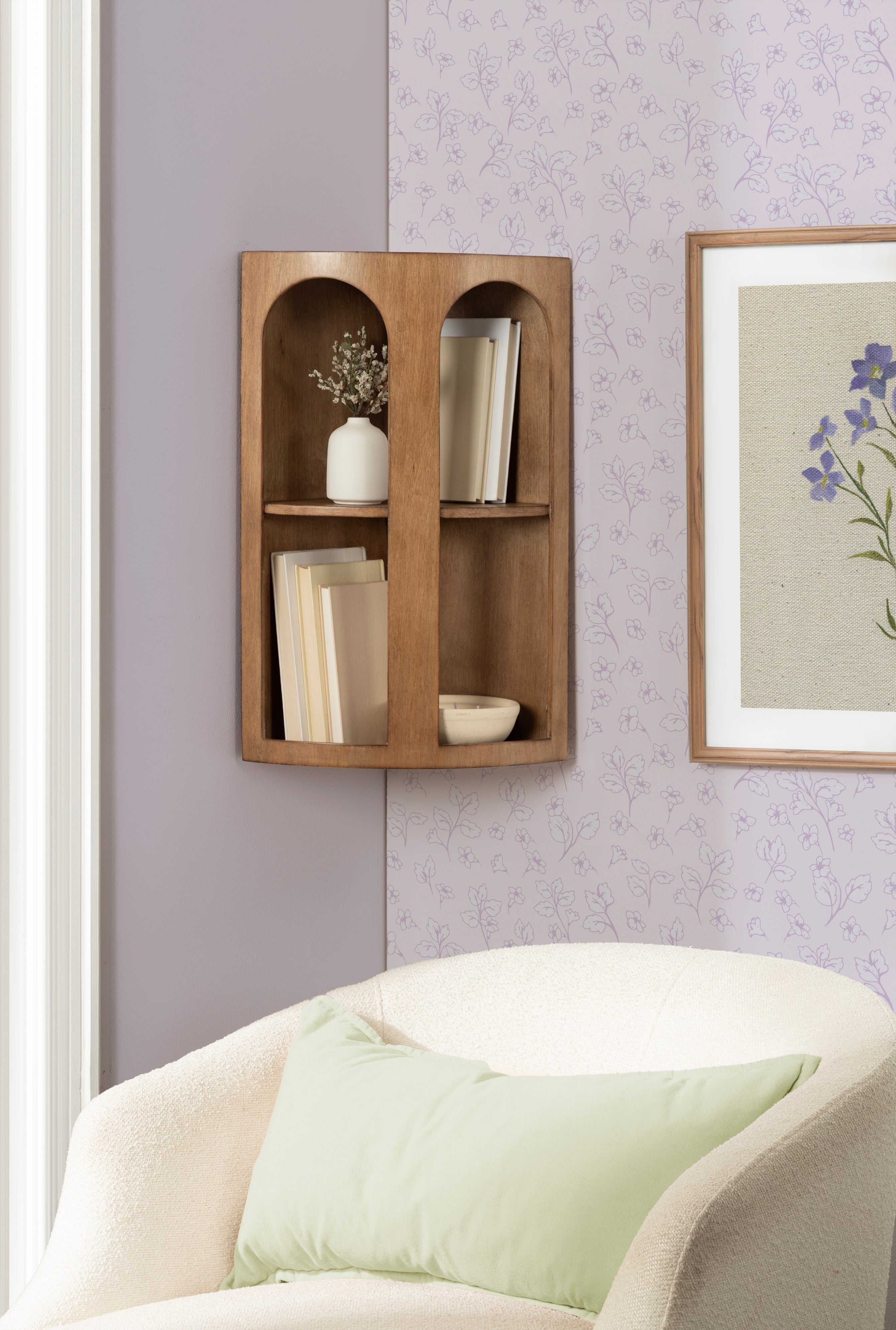 Accent Shelf 16x11x24 Rustic Brown 7