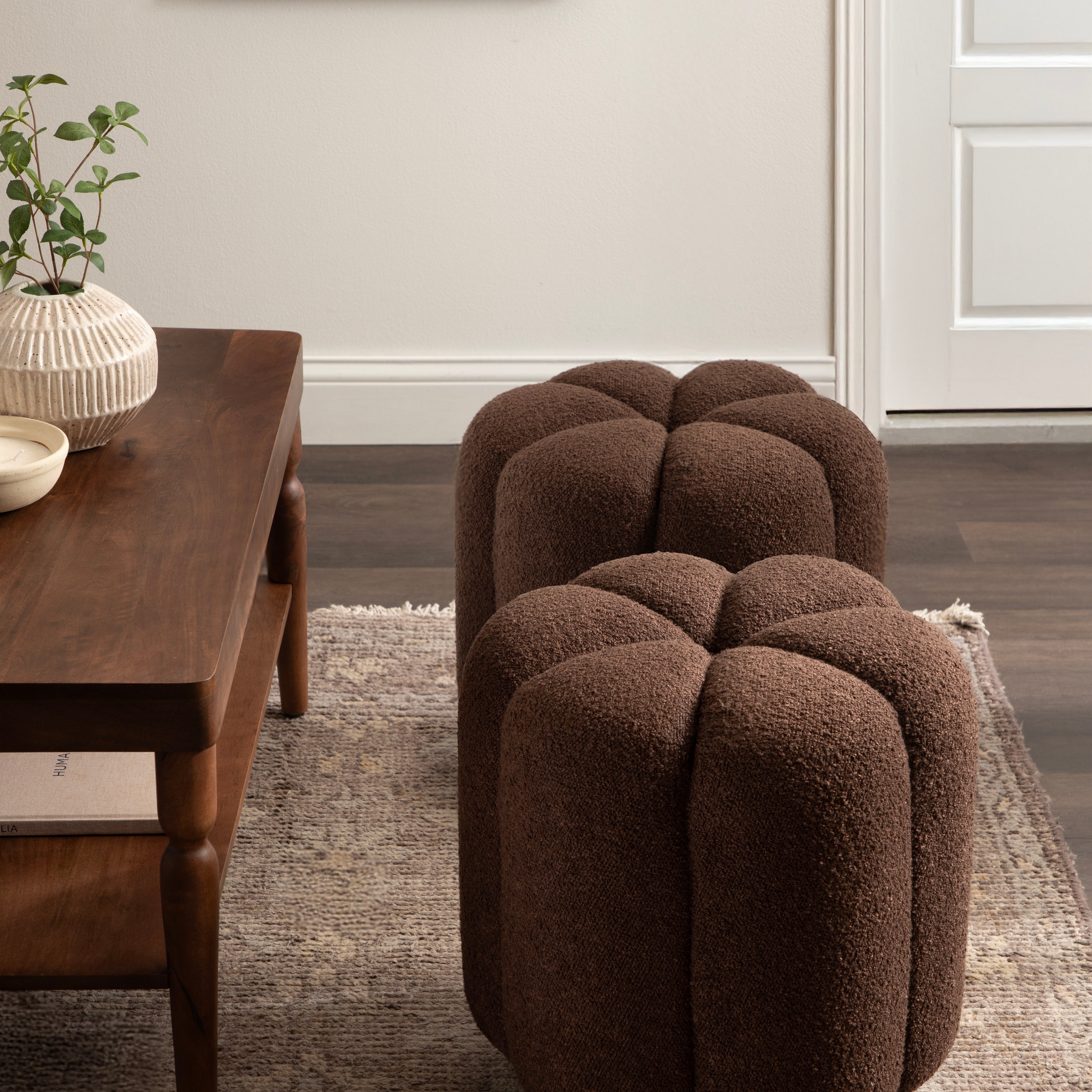 Standard Ottoman 16x16x18 Brown 8