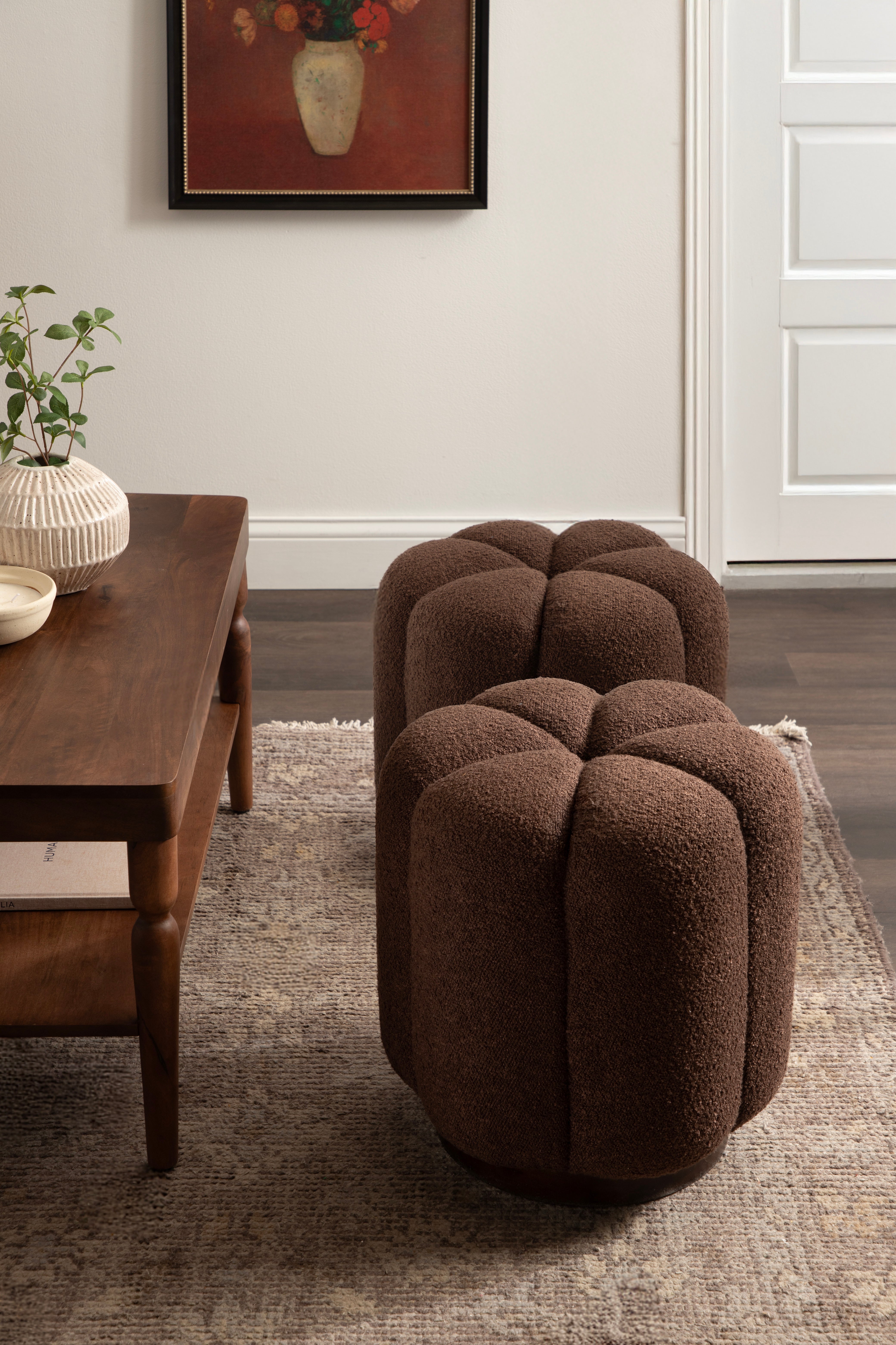 Standard Ottoman 16x16x18 Brown 8