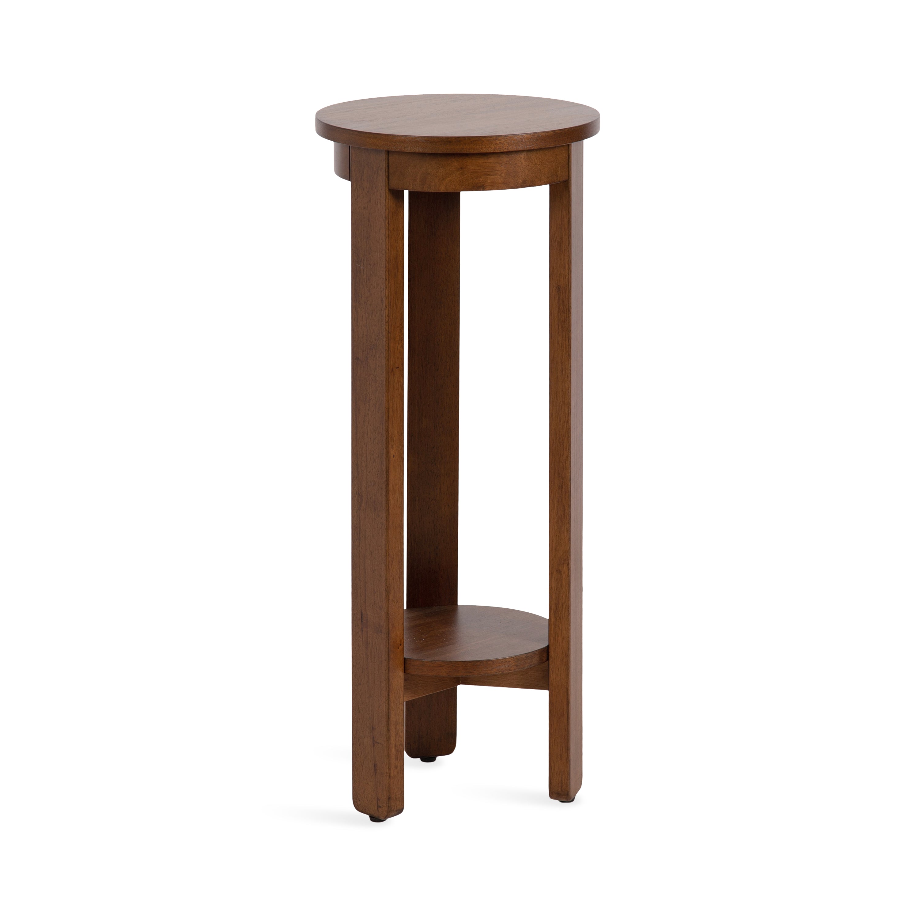 Side Table Walnut Brown 12x12x30 5