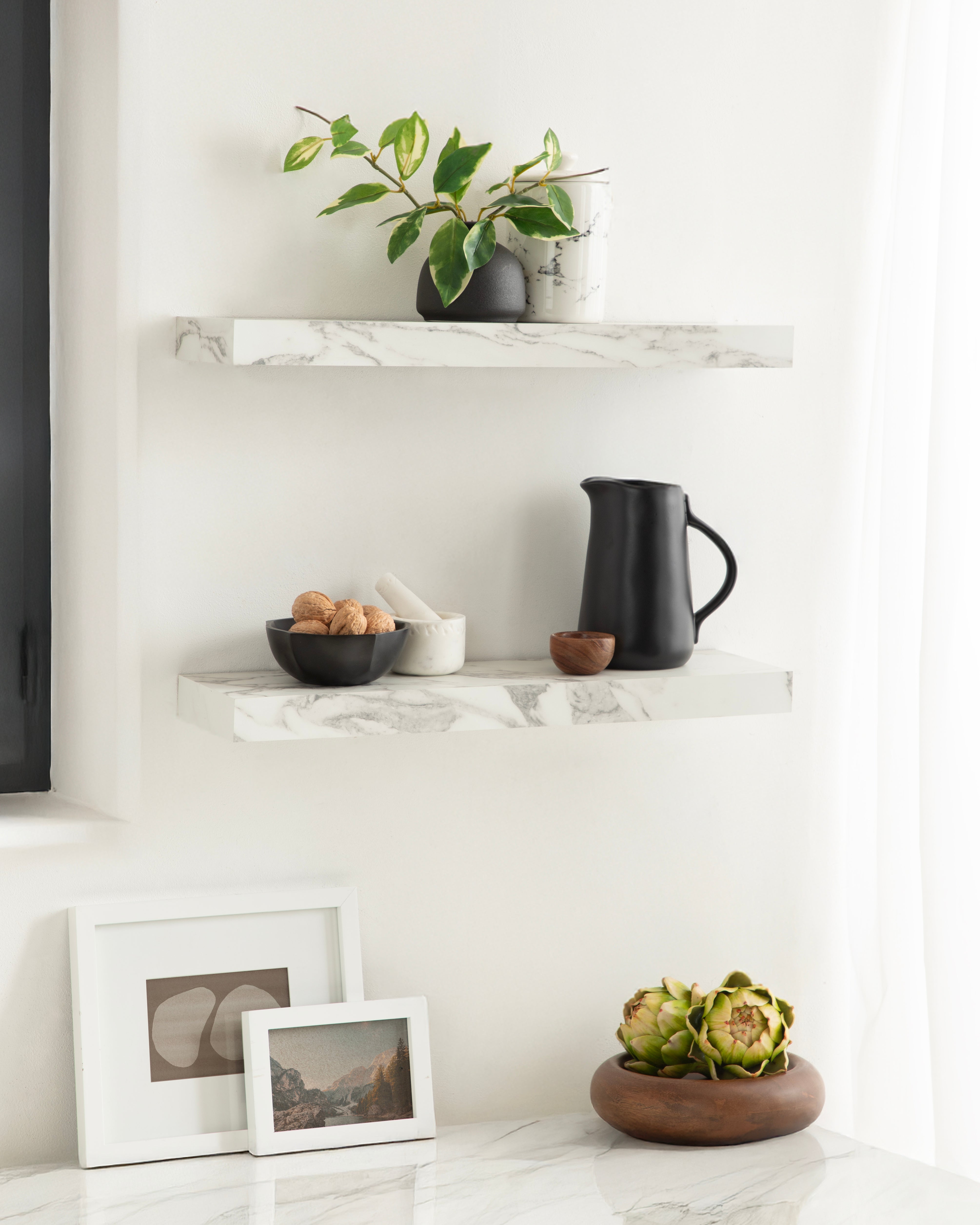 Floating Shelf 2 Piece 22 Inch White 8