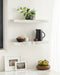 Floating Shelf 2 Piece 22 Inch White 8