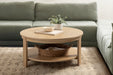 Coffee Table Natural Beige 34x34x17 8