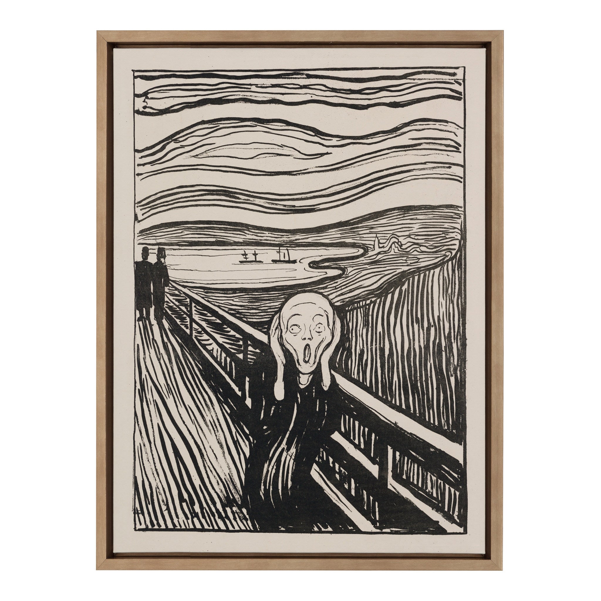 Sylvie Edvard Munch The Scream 1895 The Art Institute of Chicago Framed Canvas by The Art Institute of Chicago