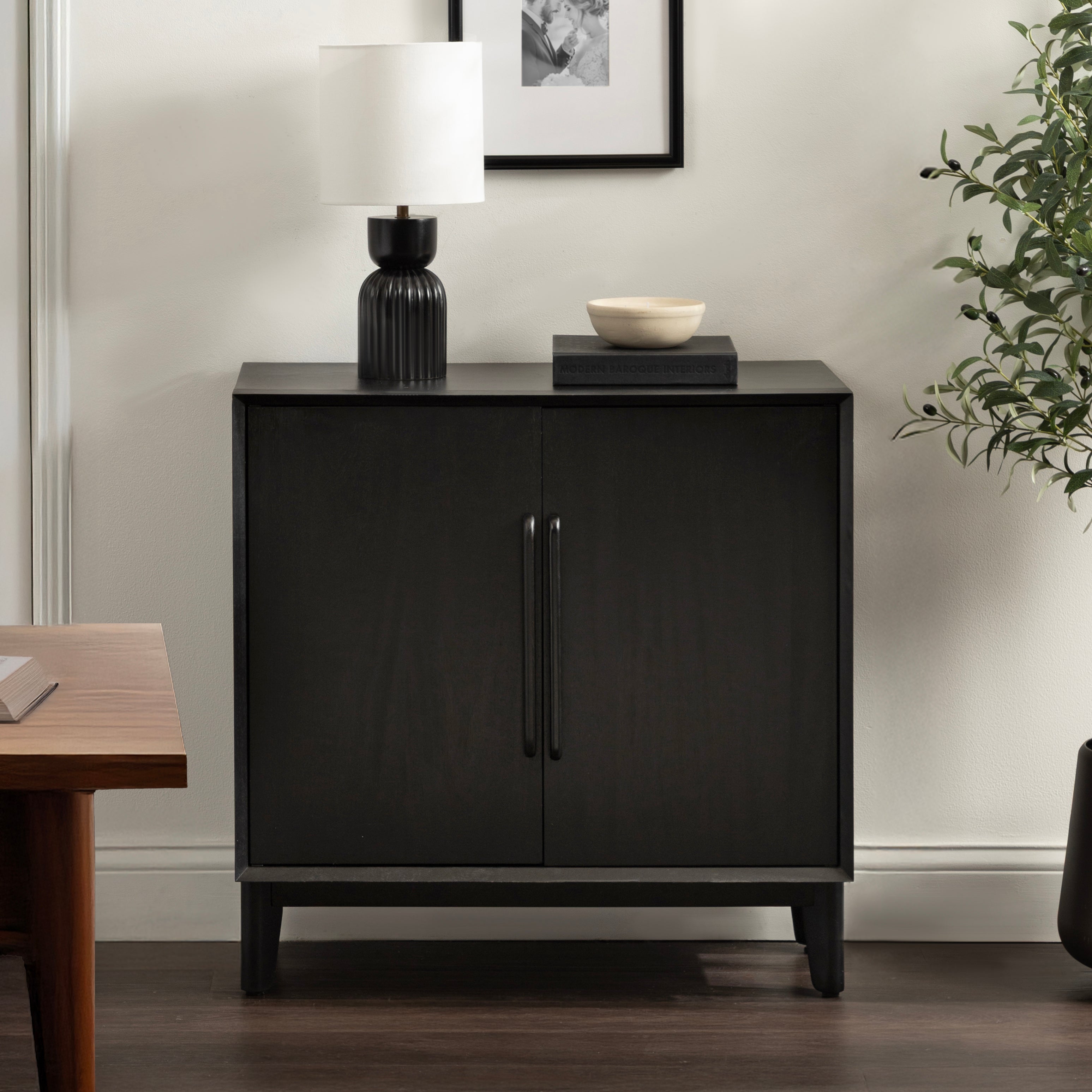 Floor Cabinet 30x15x30 Black 7