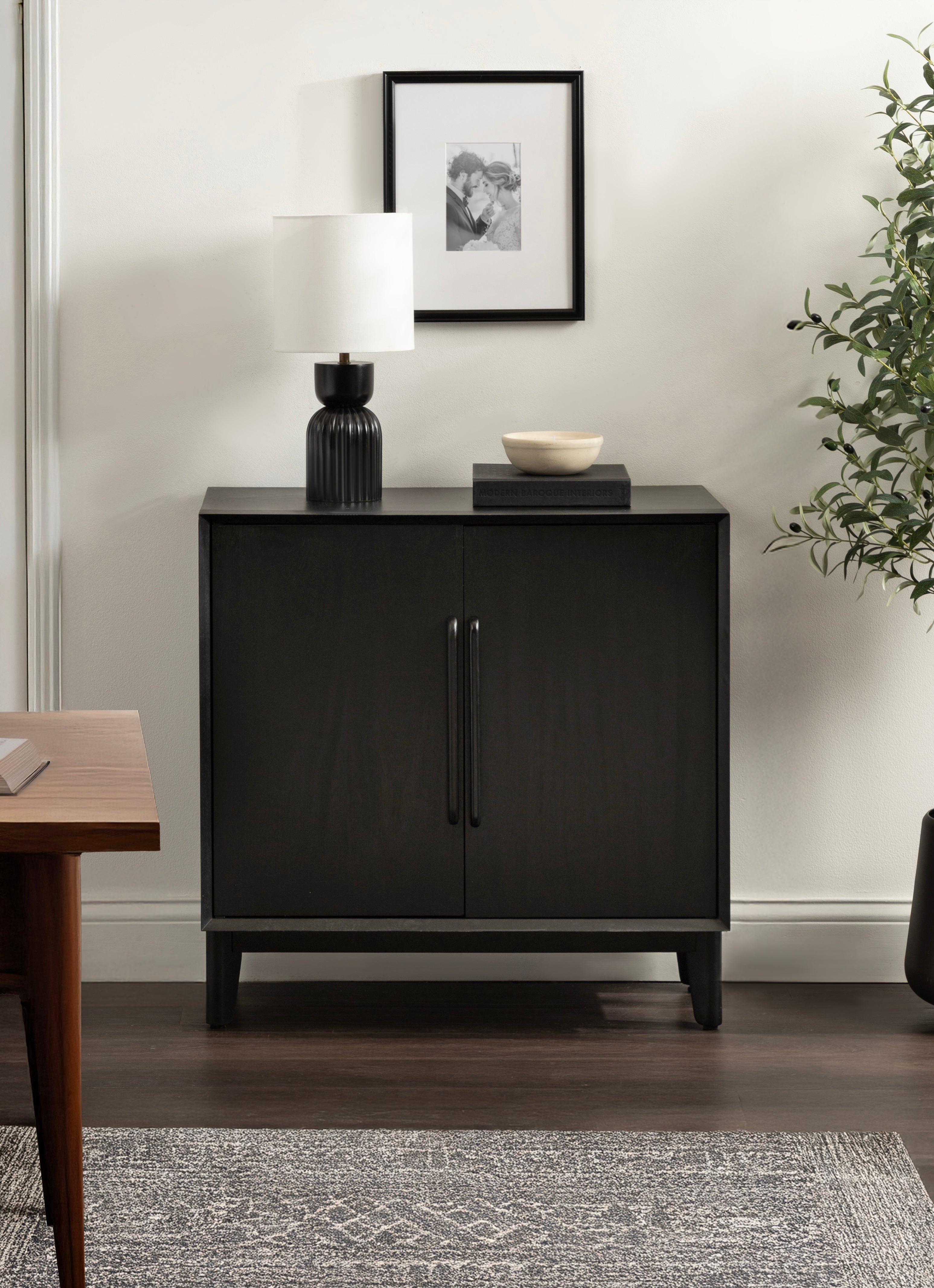 Floor Cabinet 30x15x30 Black 7
