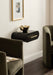 Floating Side Table Black Gold 18x14x6 8