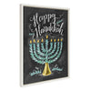 Sylvie Happy Hanukkah Framed Canvas by Valerie McKeehan of Lily and Val
