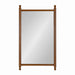 Rectangle Mirror Walnut Brown 24x42 5