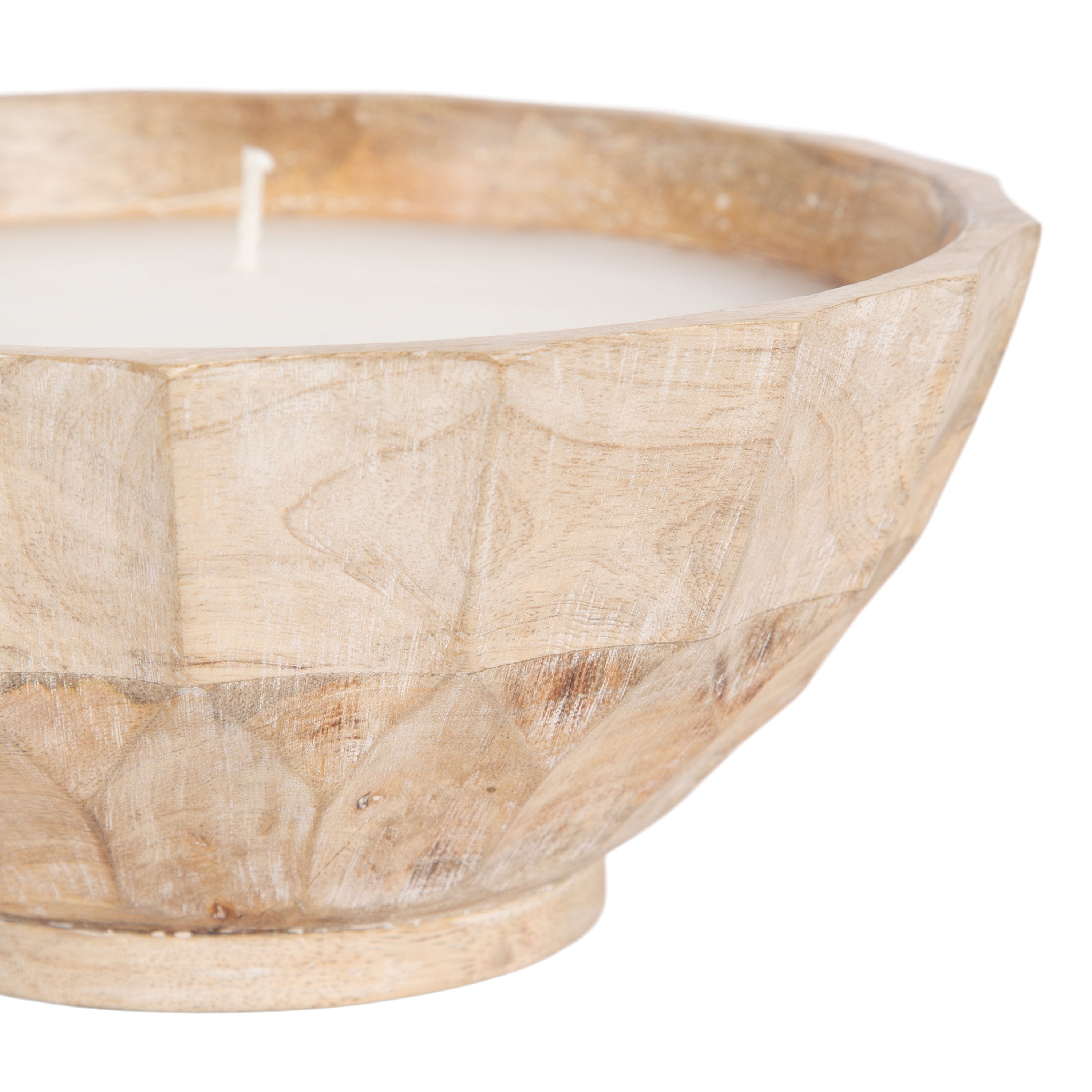 Candle Natural Beige 8" Diameter 3