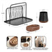File Folder Organizer Black Walnut Brown 3 Piece 2