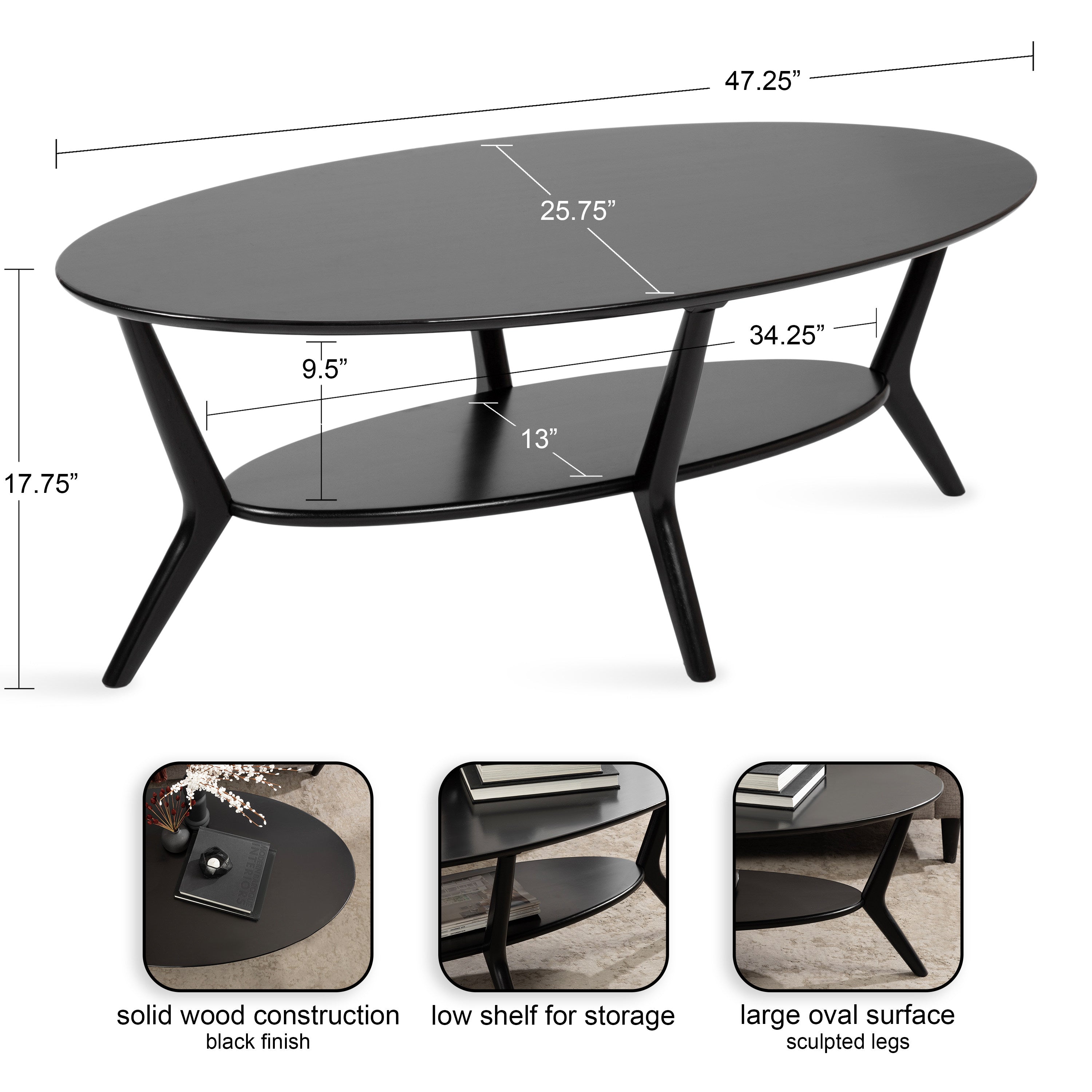 Nylah Oval Coffee Table