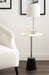 Side Table White Black 14x14x24 6