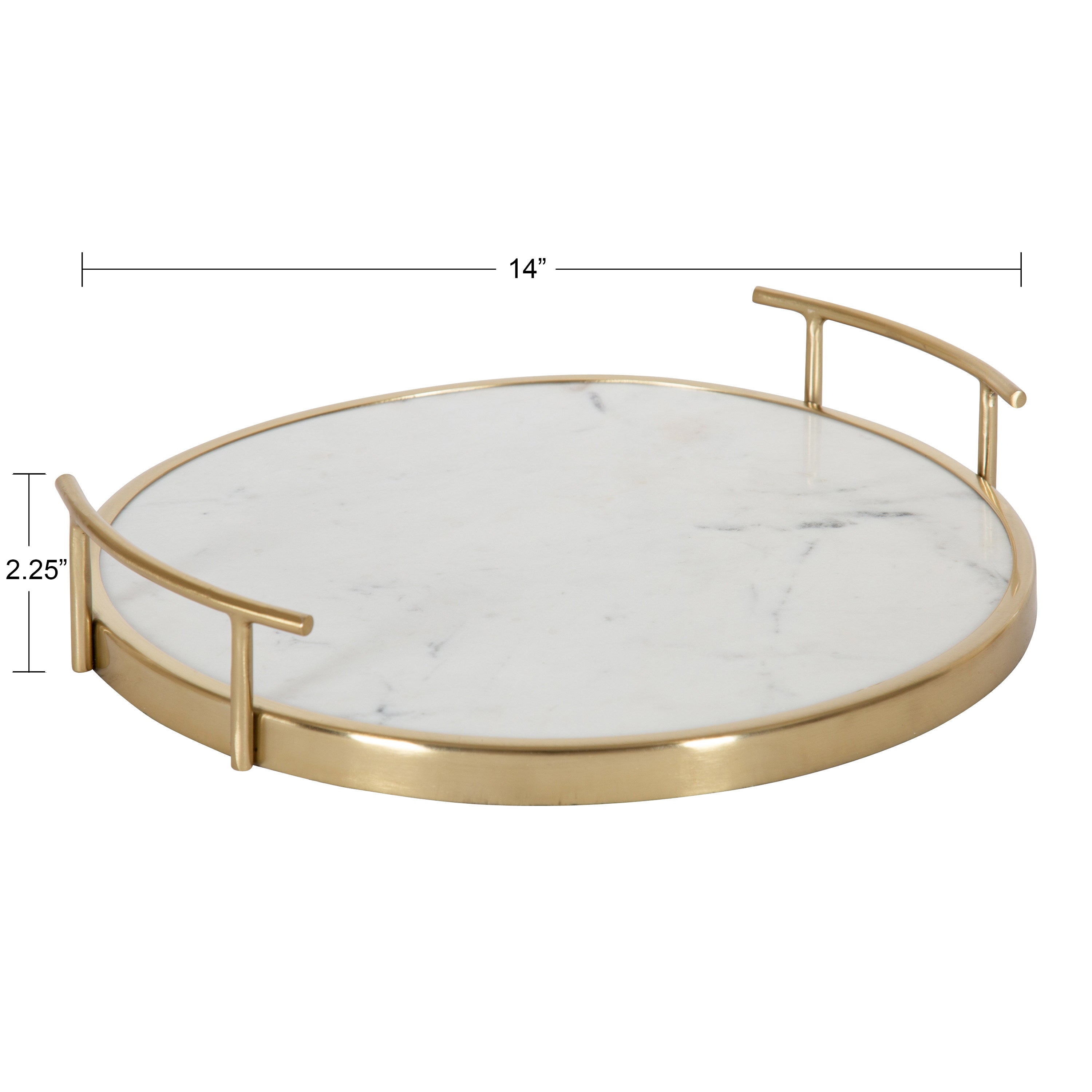 Serving Tray Gold 14" Diameter 2