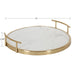 Serving Tray Gold 14" Diameter 2