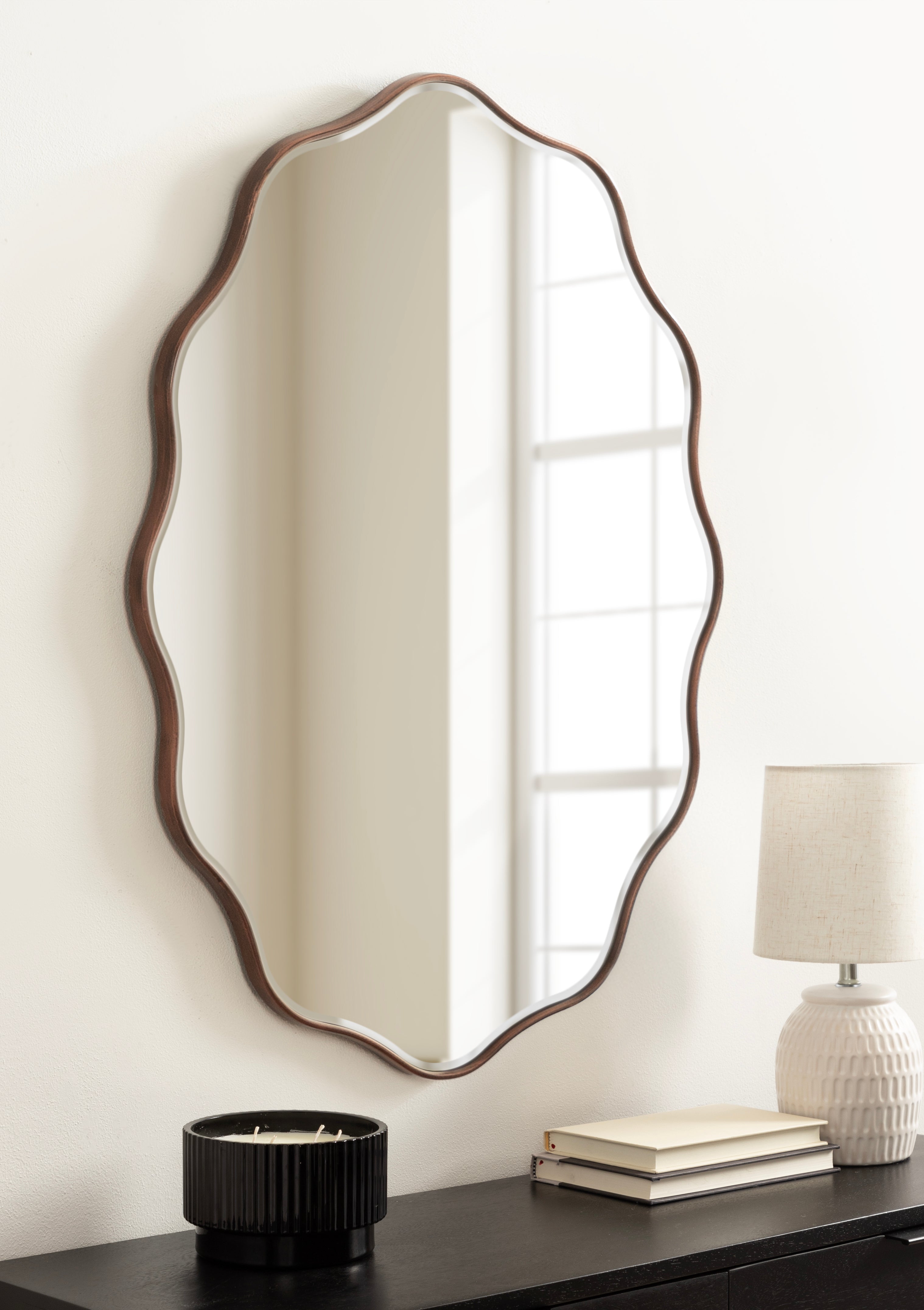 Viona Oval Scalloped Mirror