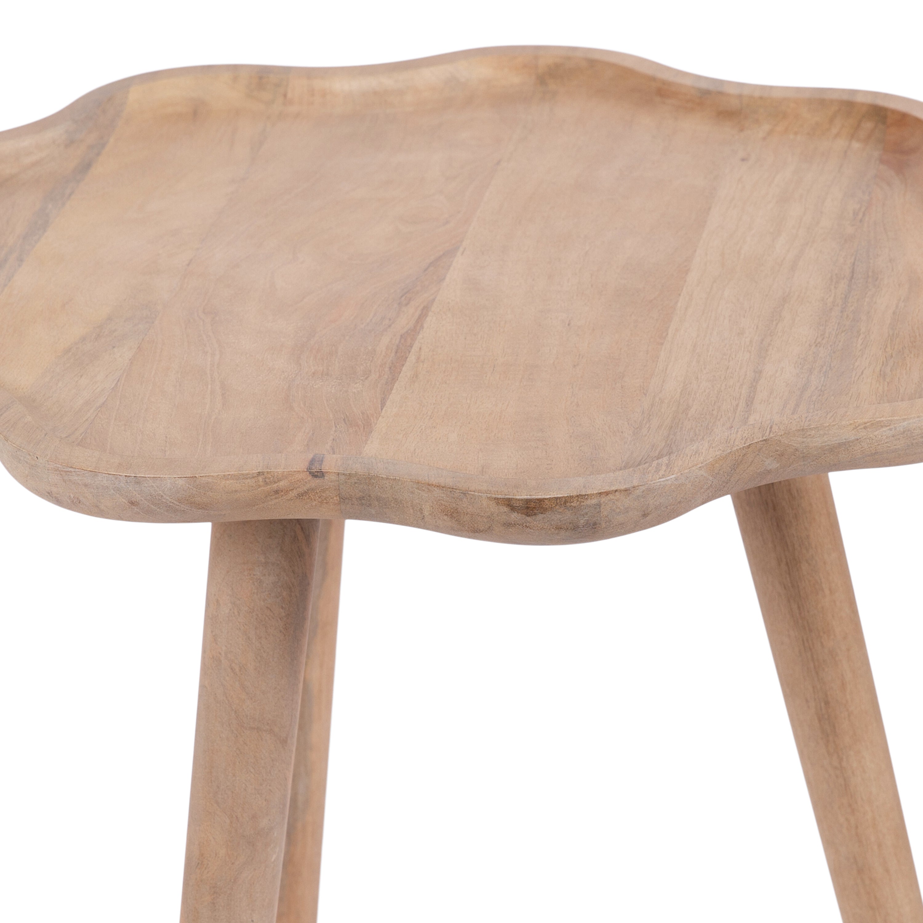 Side Table Natural Beige 19x19x24 3