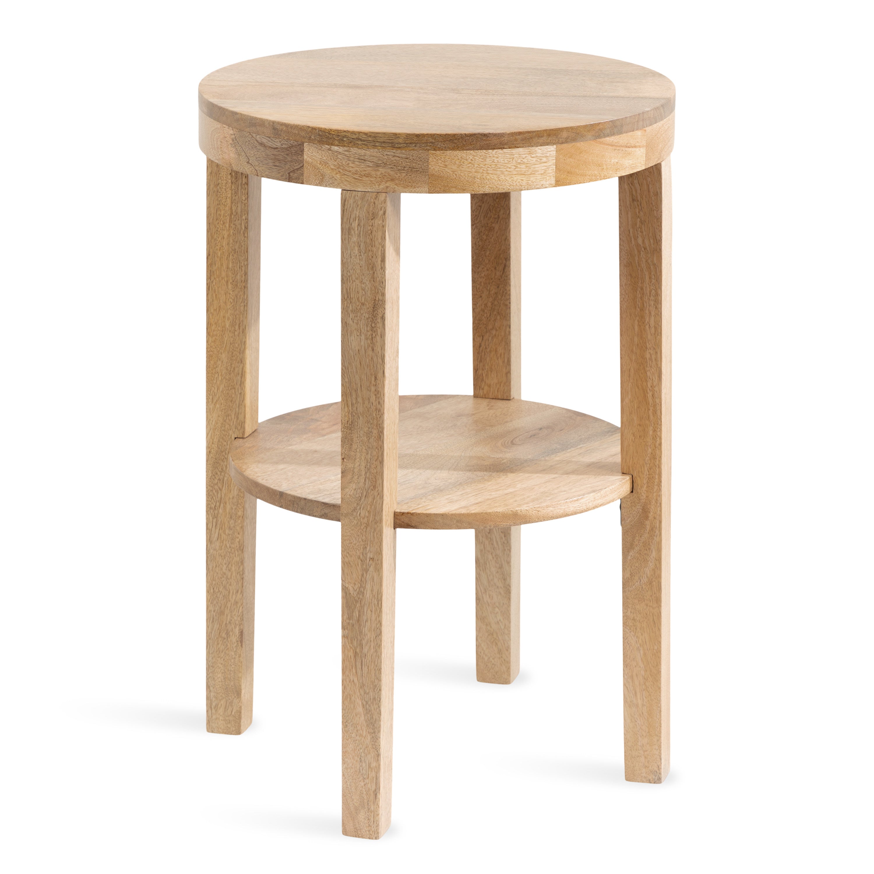 Talcott Round Wood Side Table