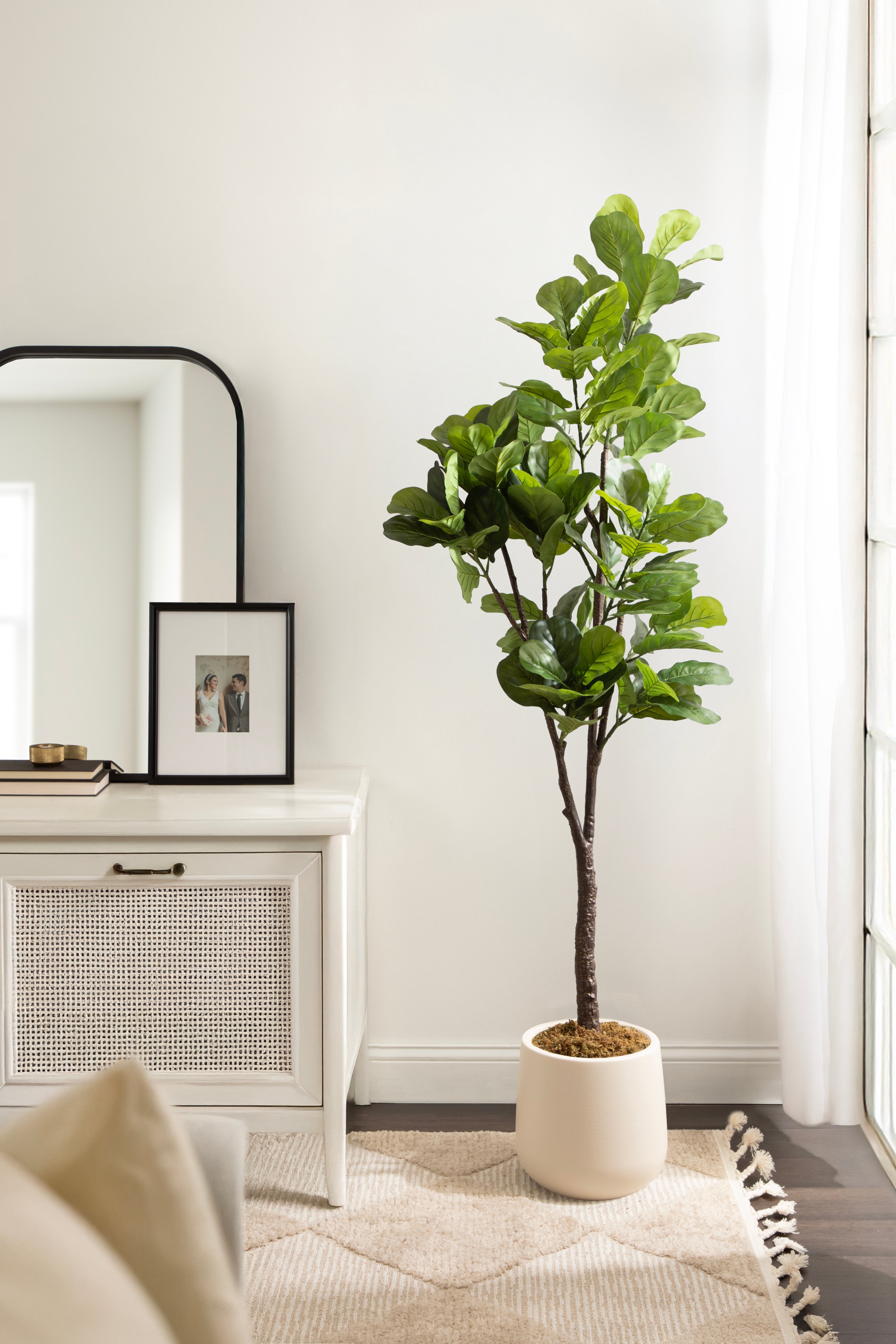 Faux Tree Cream 6' 7