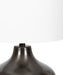 Tabletop Lamp Pewter 8x8x17 3